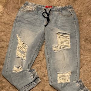 Guess ripped denim